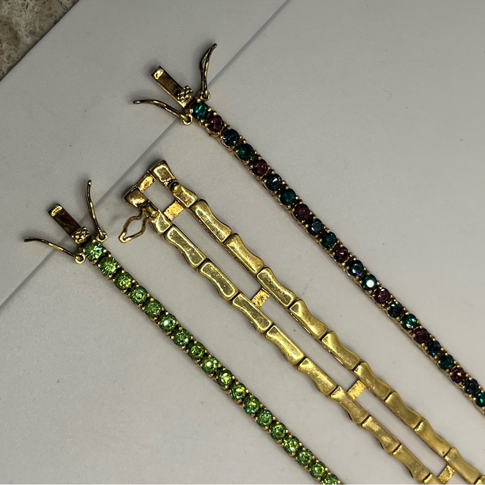 Joan Rivers Interlocking Interchangeable Gold Ton… - image 2